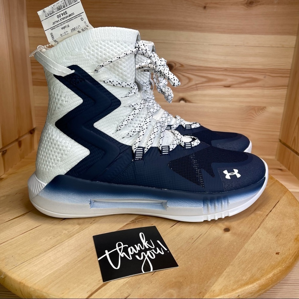 Under Armour UA Highlight Ace 2.0 Midnight Navy Sneakers 3021376-400 Women Sz 9